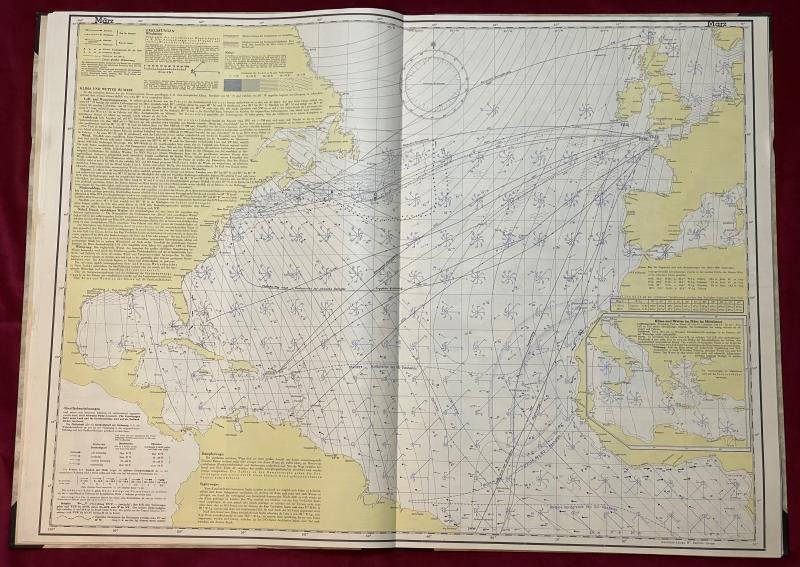 3rd Reich Kriegsmarine Monatskarten Nordatlantischen Ozean — image 3