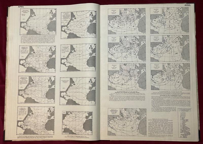 3rd Reich Kriegsmarine Monatskarten Nordatlantischen Ozean — image 4