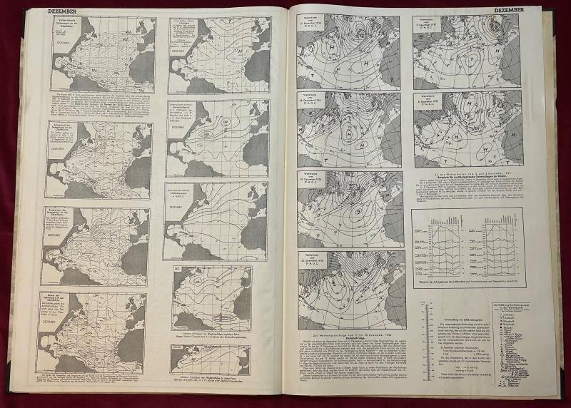 3rd Reich Kriegsmarine Monatskarten Nordatlantischen Ozean — image 5