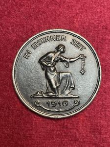Kaiserreich Notmedaille In Eiserner Zeit 1916