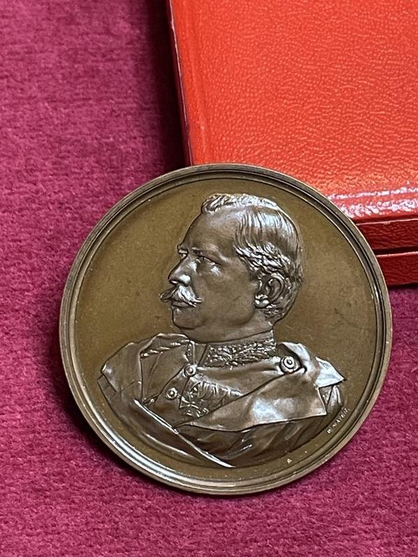 Sachsen Erinnerungsmedaille Erbgroßherzog Carl-August 1894 — image 2