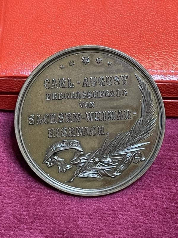 Sachsen Erinnerungsmedaille Erbgroßherzog Carl-August 1894 — image 3