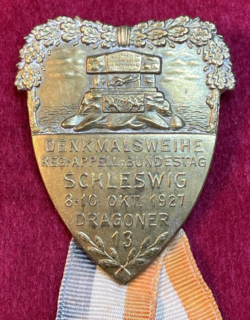 Deutsche Reich Denkmalsweihe Okt. 1927 Dragoner-Regiment 13. — image 3