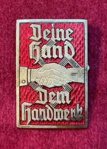 3rd Reich WhW DAF Deine Hand Dem Handwerk