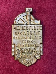 3rd Reich NSBO Weihestunde der Arbeit