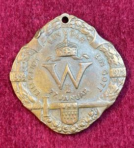 Kaiserreich Patriotic hanger Wilhelm II Ein Reich Ein Volk Ein …