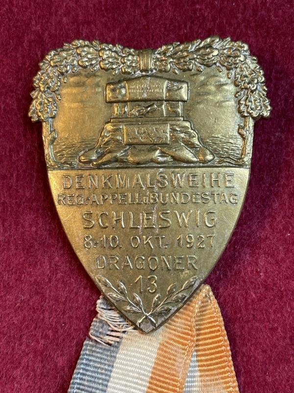 Deutsche Reich Denkmalsweihe Okt. 1927 Dragoner-Regiment 13. — image 2