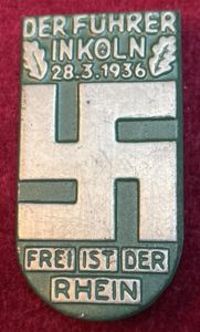 3rd Reich Der Führer in Köln abzeichen