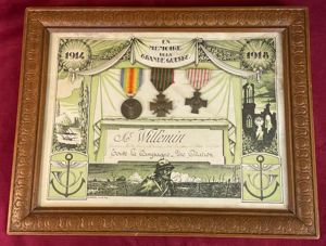French Tableau de Certificat En Memoire De La Grande Guerre …