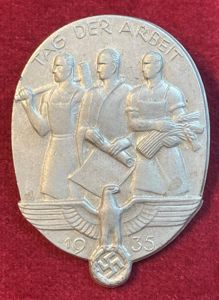 3rd Reich DAF Tag der Arbeit 1935 abzeichen