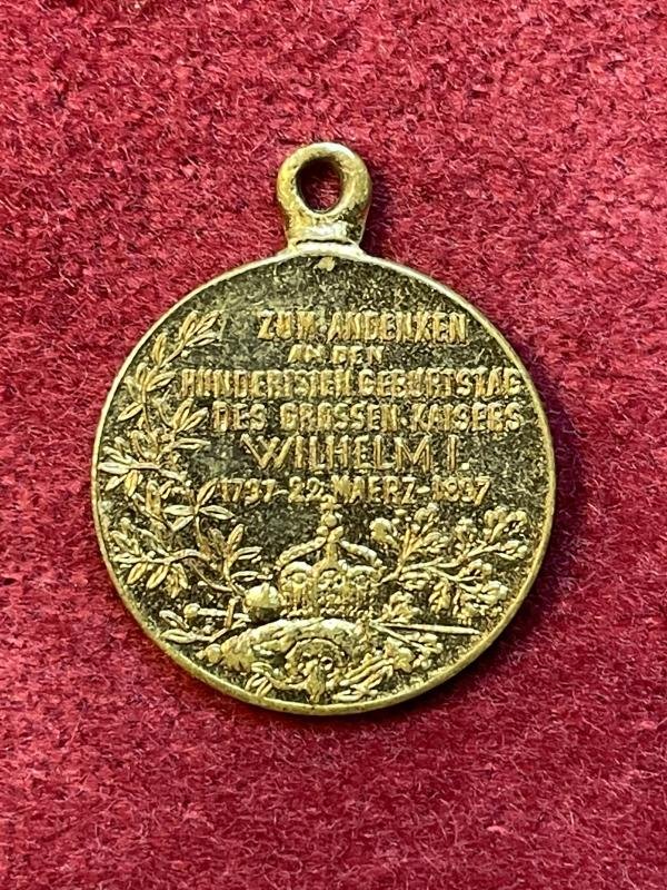 Kaiser Reich Zentenarmedaille Miniatur 16mm — image 3