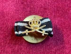 Kaiser Reich Knopfloch Orden Hausorden von Hohenzollern mit Schwertern