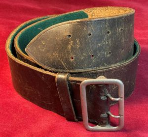 3rd Reich SA/ NSKK leder Zweidorn Gürtel (Assmann)