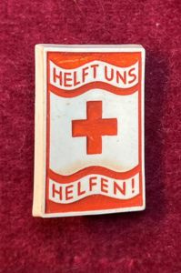 3rd Reich WhW DRK spendenabzeichen Helft uns Helfen!