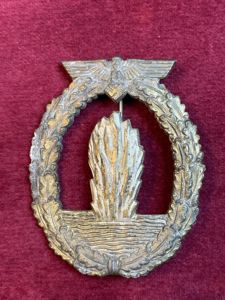 3rd Reich Minensucherkriegsabzeichen Adolf Scholze