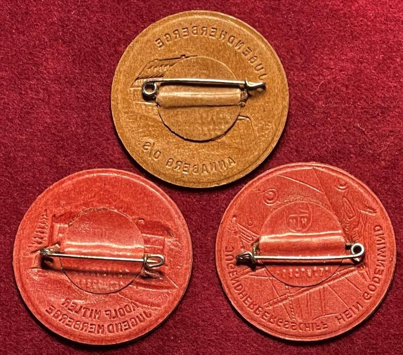3rd Reich RV-DJH Jugendherberge Abzeichen (3 pcs) — image 2