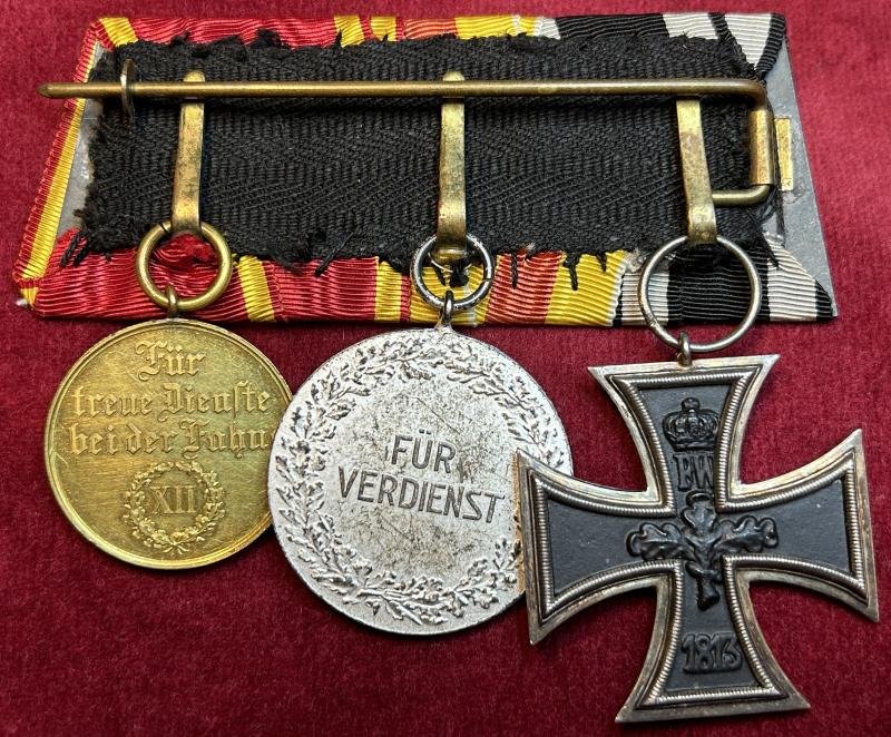 Kaiserreich Ordensspange 3 medaillen (Baden) — image 2