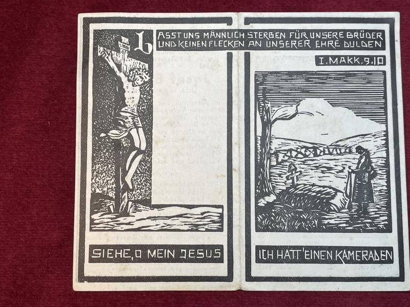 3rd Reich Sterbebild ein Uffizier in einem Infanterie-Regiment — image 2