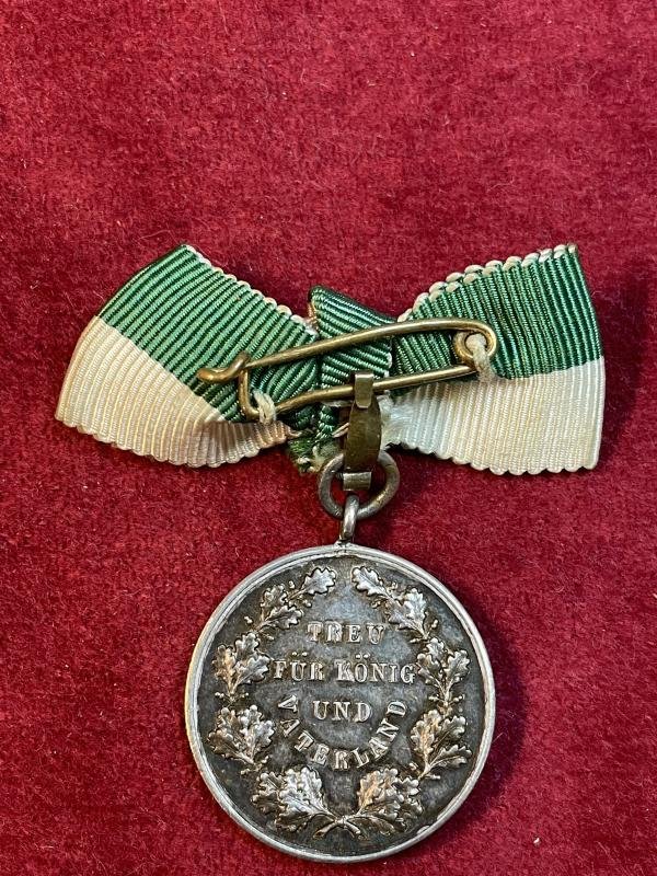 Kaiserreich Treue für König und Vaterland medaille König Albert — image 2