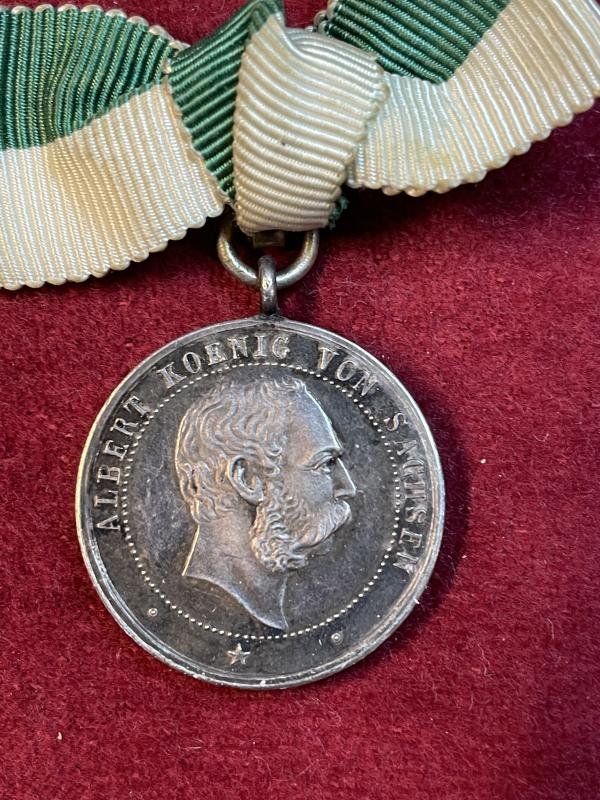 Kaiserreich Treue für König und Vaterland medaille König Albert — image 3