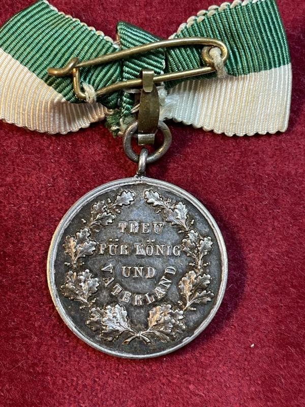 Kaiserreich Treue für König und Vaterland medaille König Albert — image 4