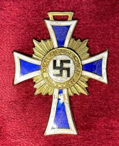Mutterkreuze gold - Mother's cross in gold (with emal damage)