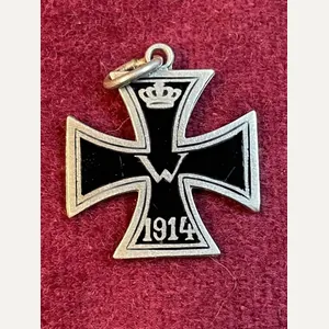 Kaiserreich Eisernes Kreuz 1. Klasse 1914 patriotische Anhänger