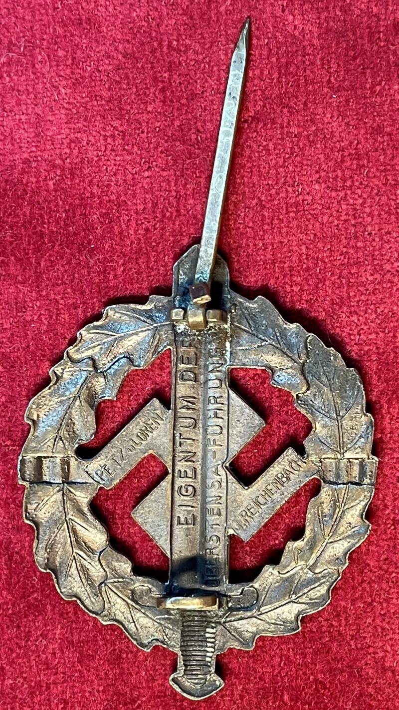 3rd Reich SA sportabzeichen in Bronze (Petz und Lorenz) — image 3