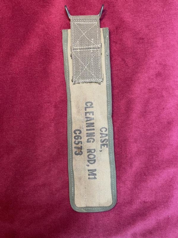 US WWII Pouch case cleaning rod M1-C6573 M1 Garand — image 2