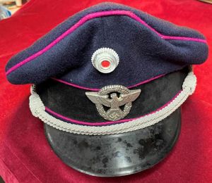 3rd Reich Schirmmütze für Feuerwehrlöschpolizei