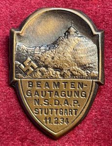 3rd Reich NSDAP - Beamten-Gautagung Stuttgart 11.2.1934