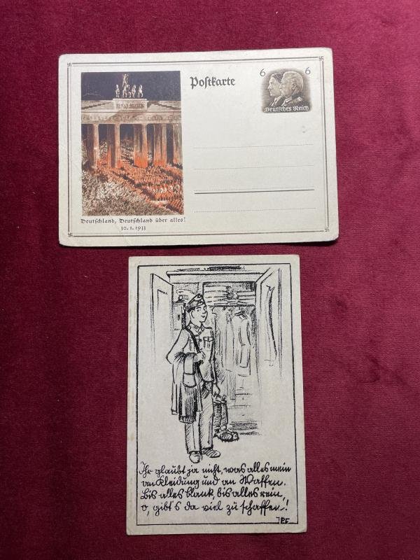 3rd Reich Lot of postcards and letters (stamps) — image 2