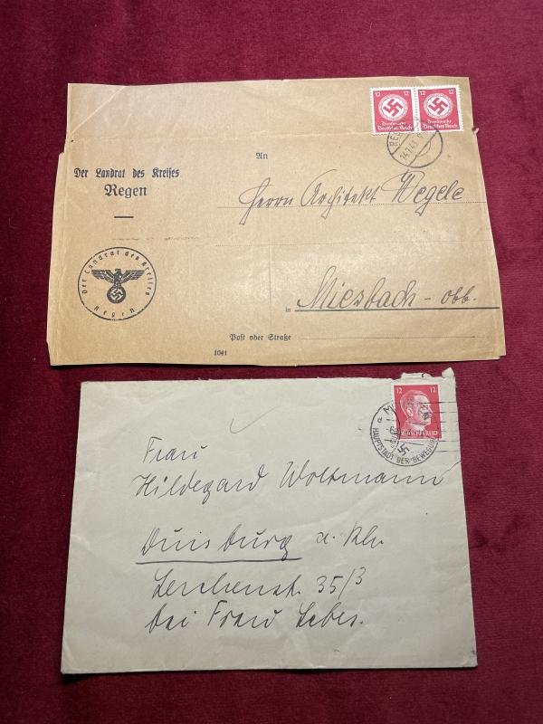 3rd Reich Lot of postcards and letters (stamps) — image 5