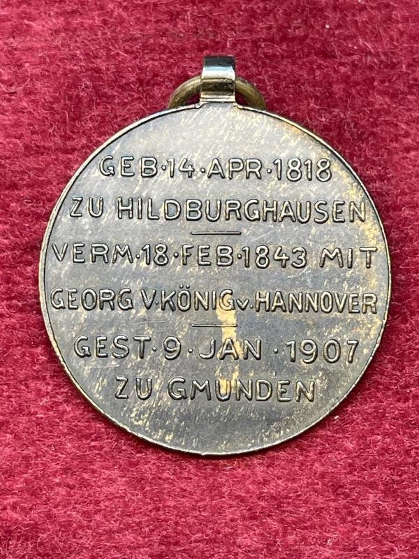 Hannover Marie Queen from Hannover commemorative medal — image 2