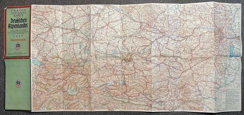 (DDAC) Der Deutsche Auto Club - map of German Alps 1939 — image 2