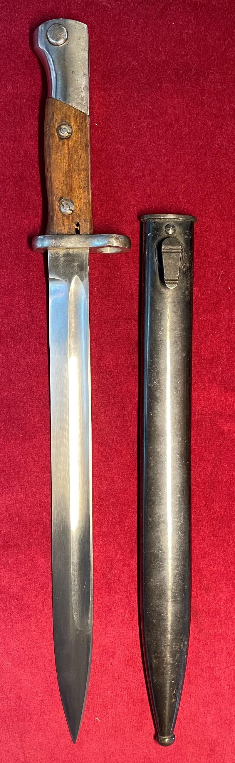Brasilian M1935 Mauser bayonet — image 2