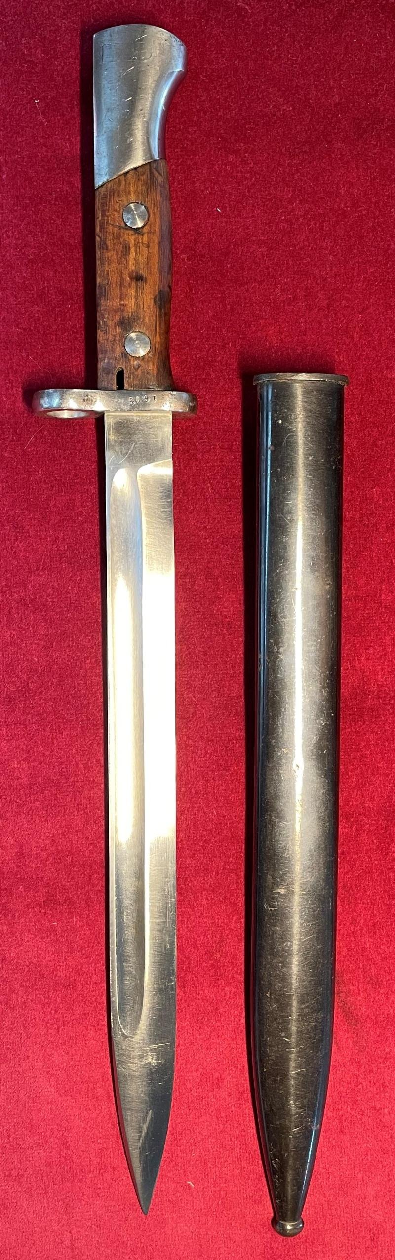 Brasilian M1935 Mauser bayonet — image 3