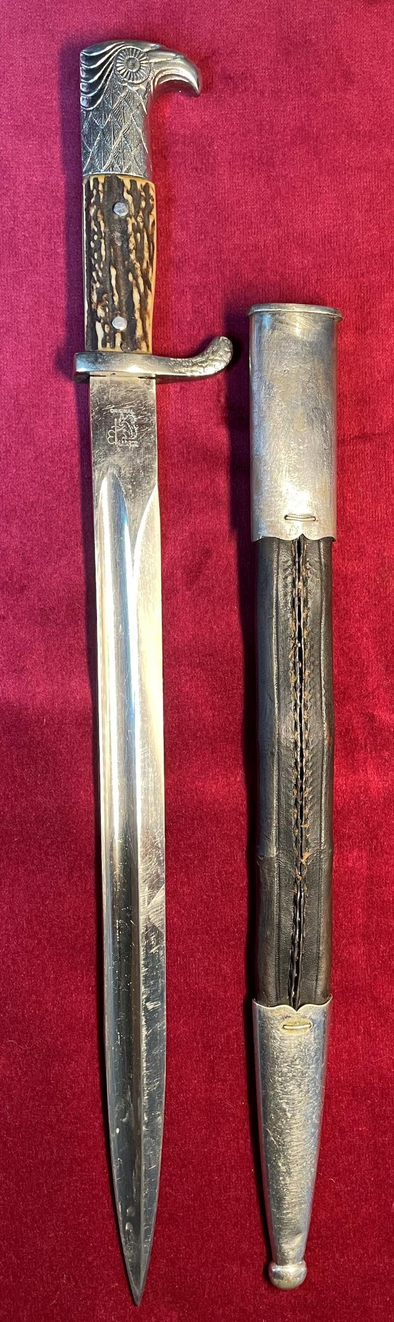 Police bayonet Carl Eickhorn Matching Numbers! — image 2