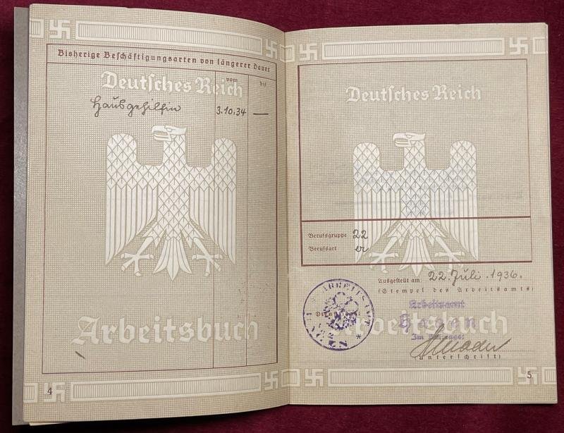 Deutsche Reich Arbeitsbuch — image 4