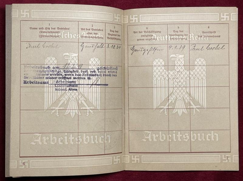 Deutsche Reich Arbeitsbuch — image 5