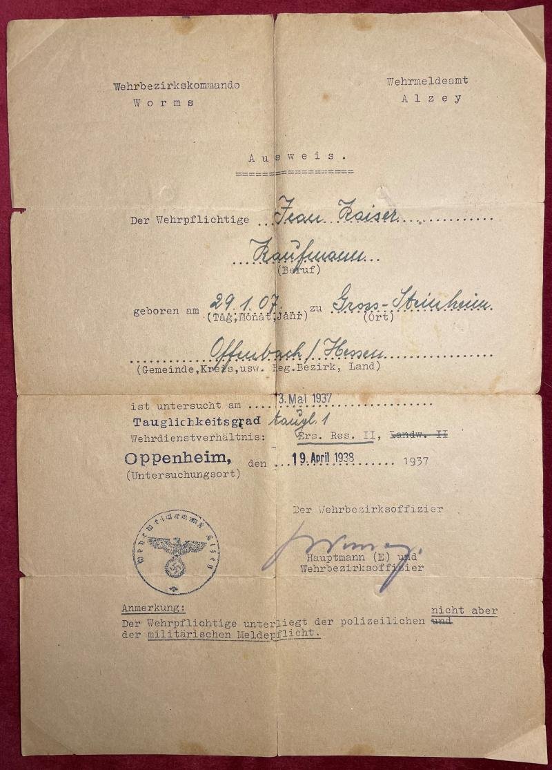 3rd Reich Wehrpass und Ausweis Ersatz Reserve I — image 5