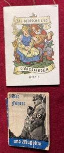 Der Führer und Mussolini' Winterhilfswerk booklet + Liebeslieder