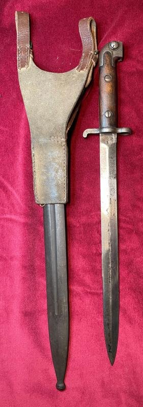 Swedish M1914 sword bayonet with officers frog — image 4