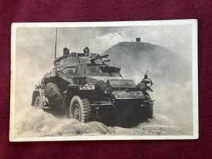 3rd Reich Ansichtkarte Leichter Panzerspähwagen Sd.Kfz.222