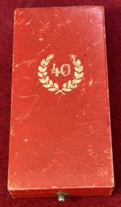 3rd Reich Etui für ein Treudienst-Ehrenzeichen 1.Stufe In Gold (40 …