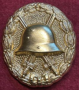 Kaiserreich verwundetenabzeichen in Gold 1918