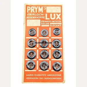 German LUX Buttons on Factory Card