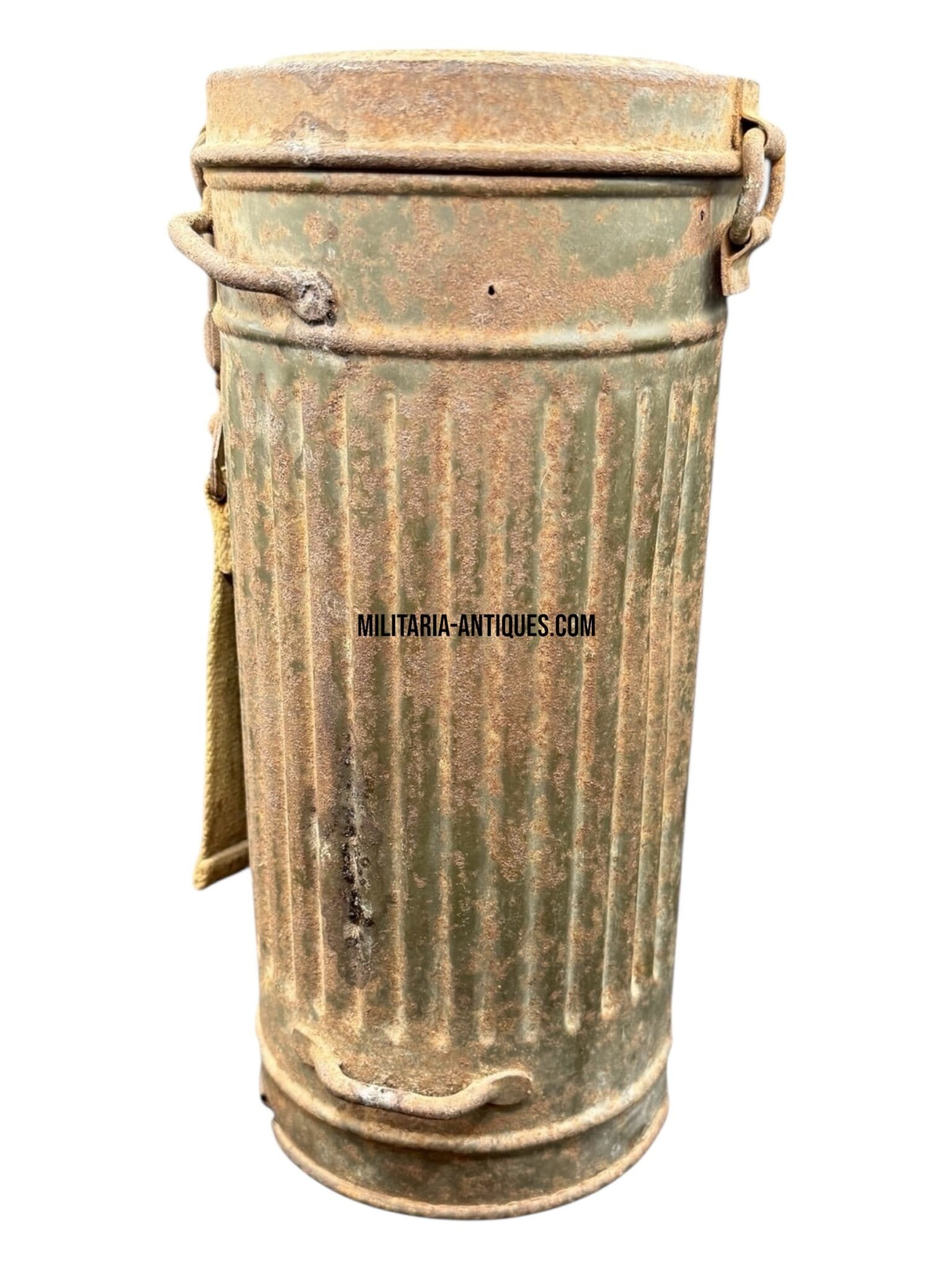 Battle-Damaged German Gasmask Canister — image 2