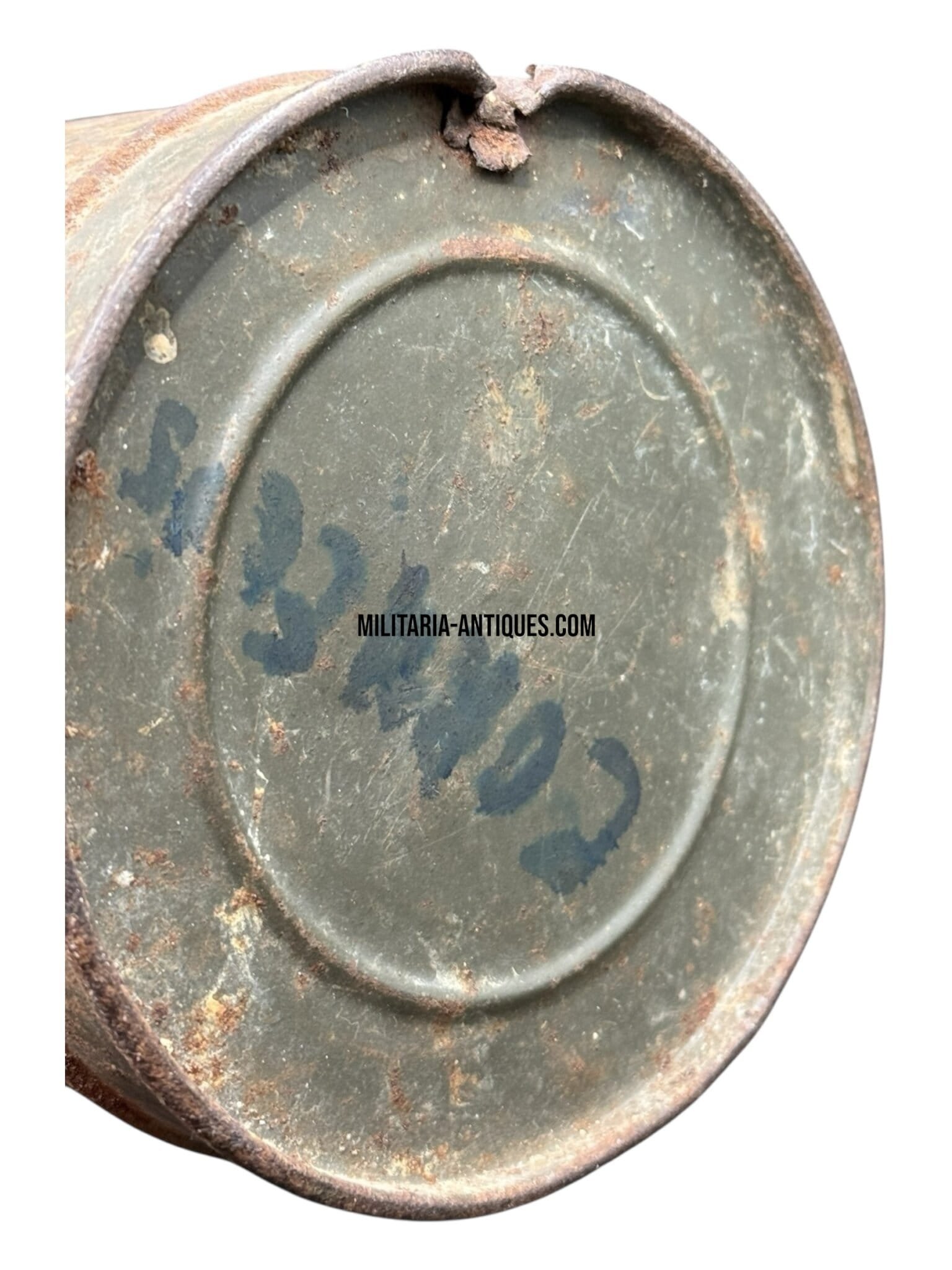 Battle-Damaged German Gasmask Canister — image 4