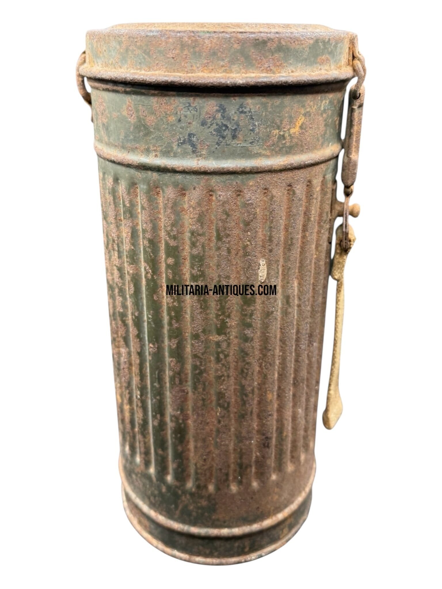 Battle-Damaged German Gasmask Canister — image 6